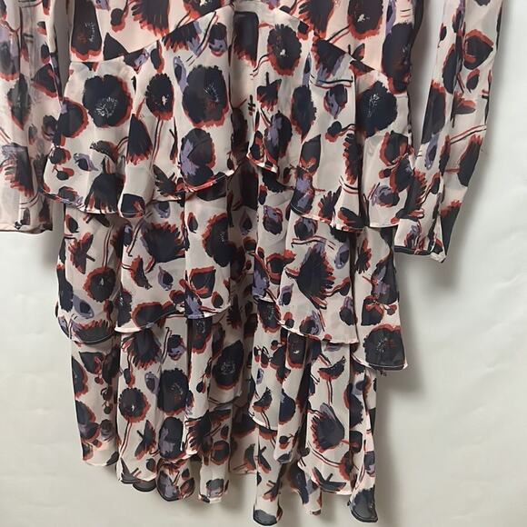 NWT H&M‎ FLORAL TIERED DRESS SIZE 8 - Picture 4 of 8